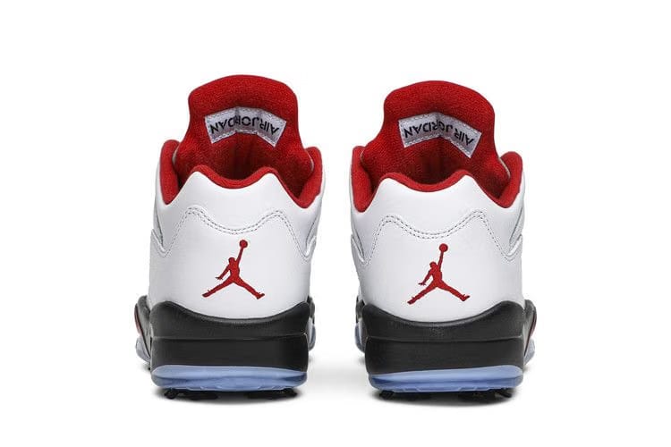 Air Jordan 5 Low Golf White Fire Red