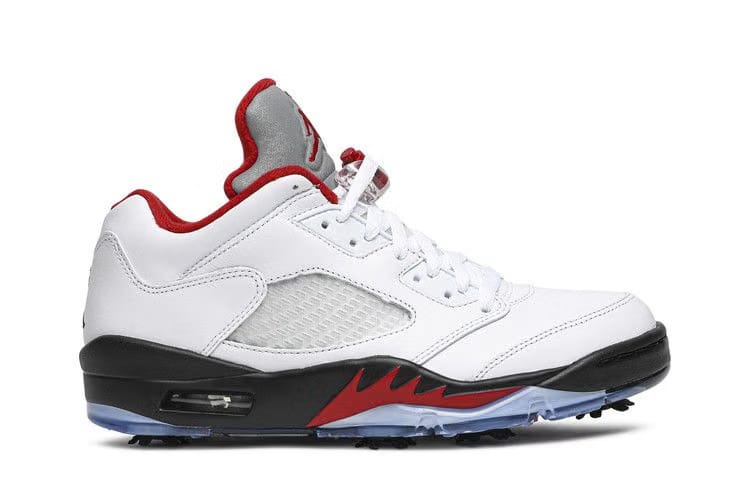 Air Jordan 5 Low Golf White Fire Red