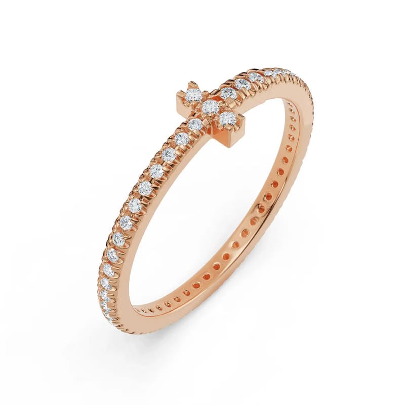 Sleek Narrow Lab Grown Diamond Band