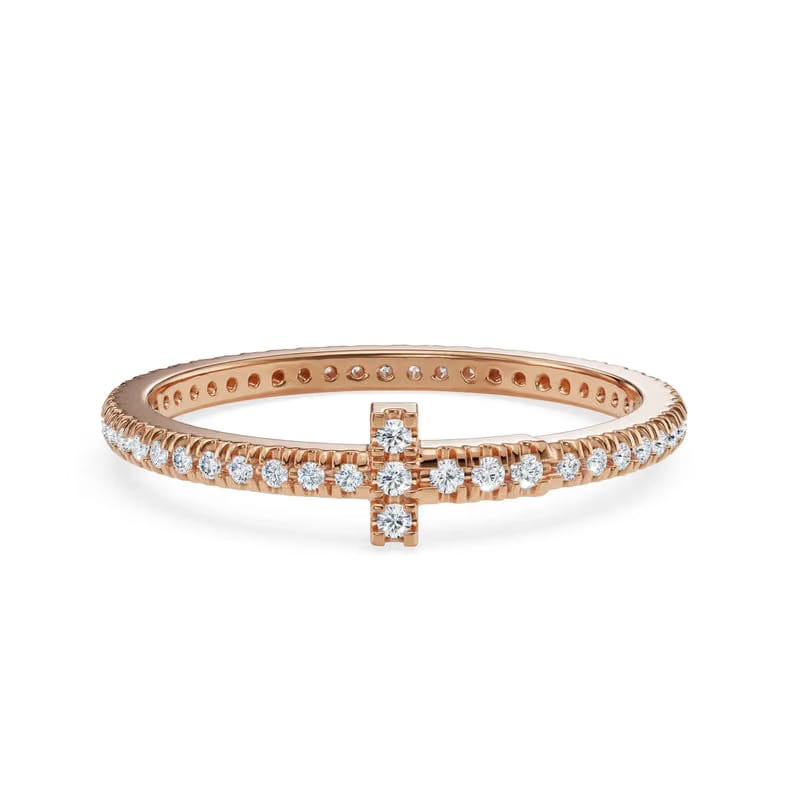 Sleek Narrow Lab Grown Diamond Band