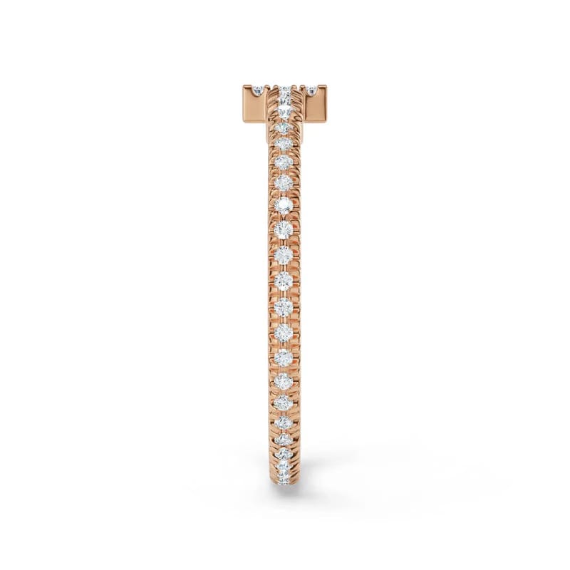 Sleek Narrow Lab Grown Diamond Band 9KT