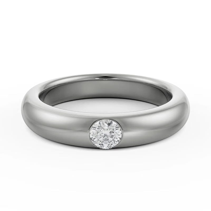 Sleek Round Lab Grown Diamond Band