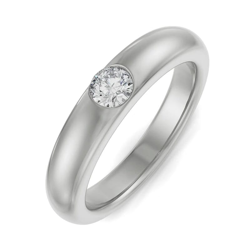 Sleek Round Lab Grown Diamond Band