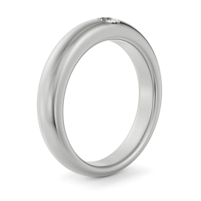 Sleek Round Lab Grown Diamond Band