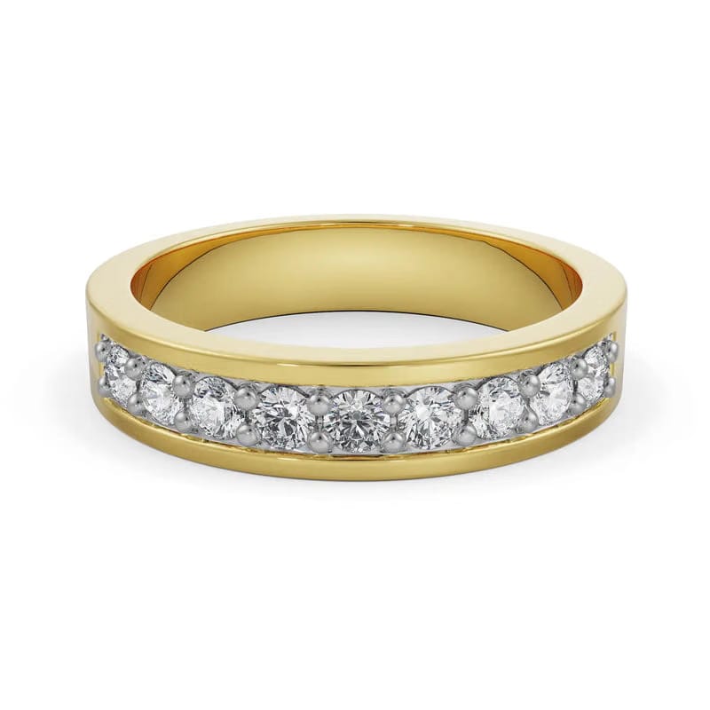 Sleek Row Lab Grown Diamond Band