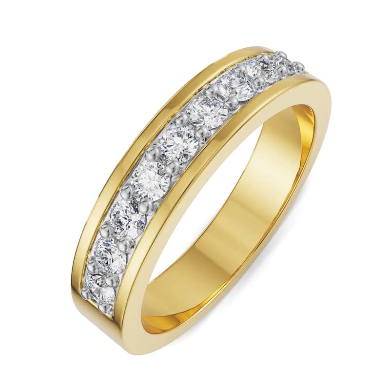 Sleek Row Lab Grown Diamond Band
