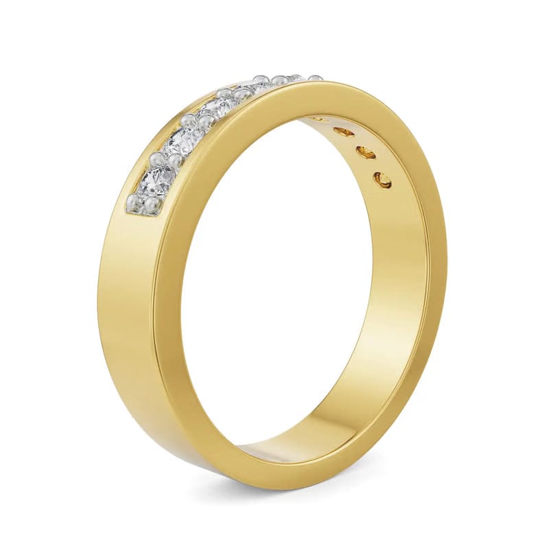 Sleek Row Lab Grown Diamond Band