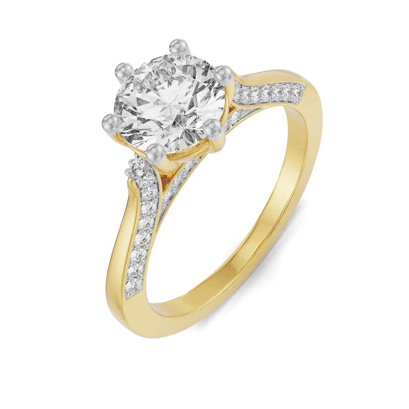 Sloane Round Halo Lab Diamond Engagement Ring