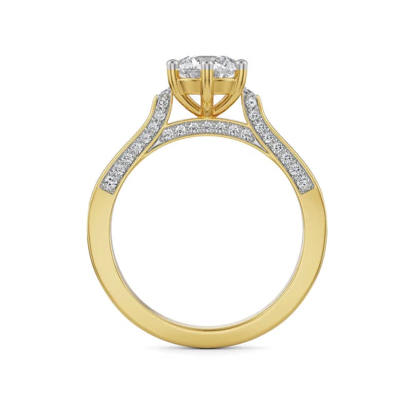 Sloane Round Halo Lab Diamond Engagement Ring