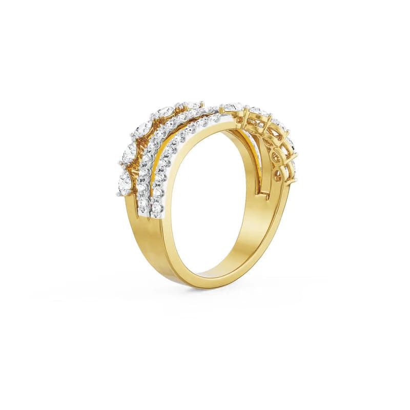 Snowflakes Peary Diamond Band