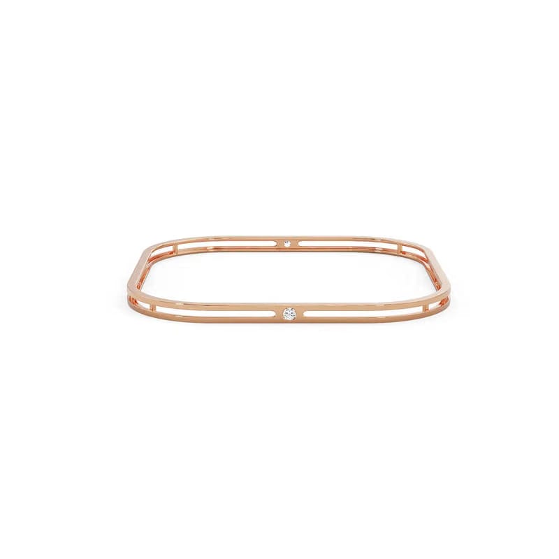 Soft Square Lab Grown Diamond Bangle_in_stock