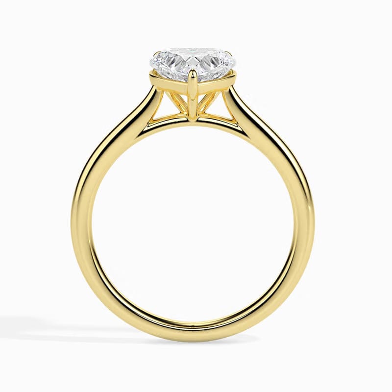 Solitaire Heart Lab Grown Diamond Ring