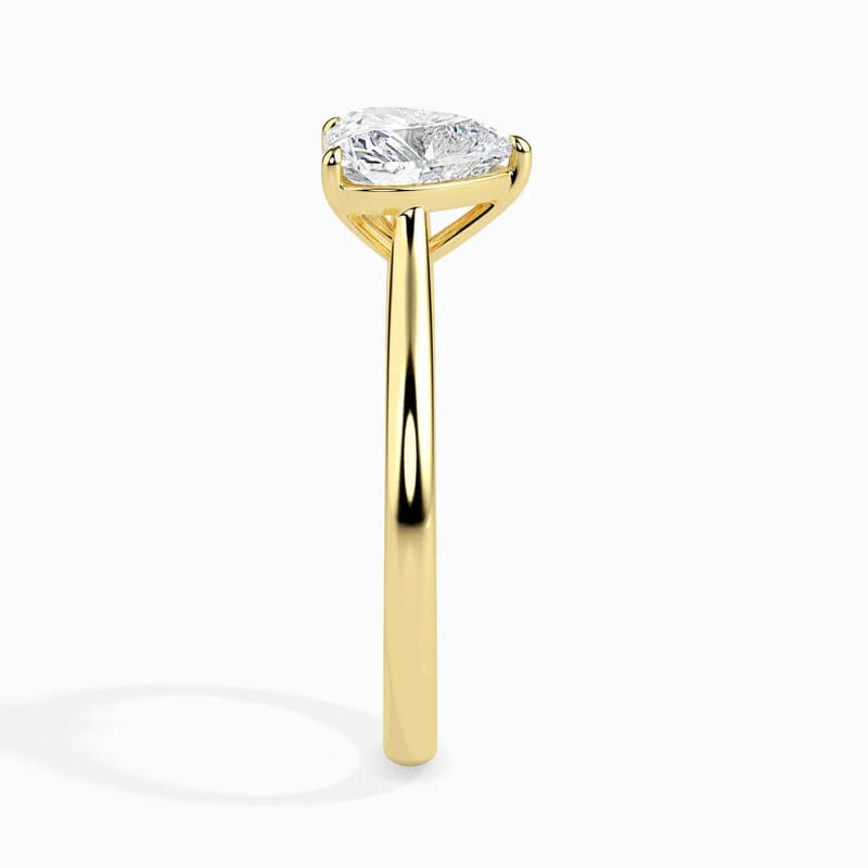 Solitaire Heart Lab Grown Diamond Ring