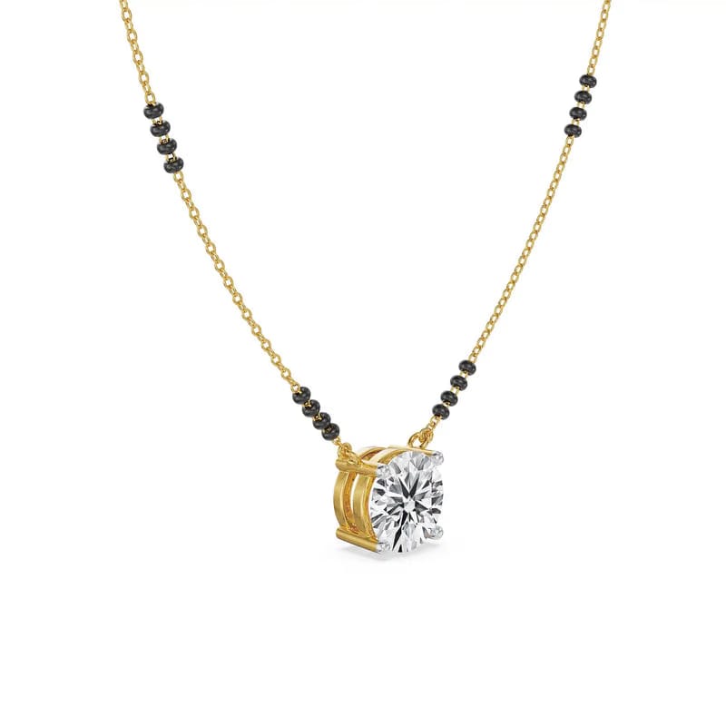 Solitaire Lab Grown Diamond Mangalsutra