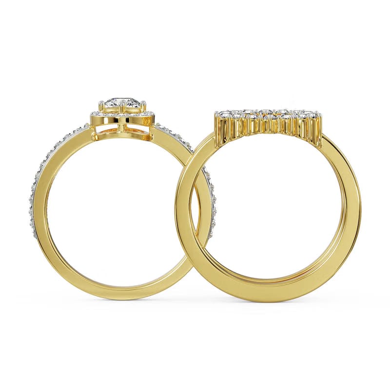 Solitaire Sunflower Lab Grown Diamond Ring