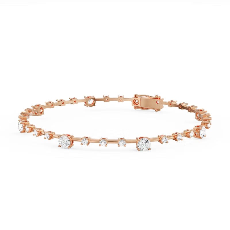 Spaced Tennis Lab Grown Diamond Bracelet