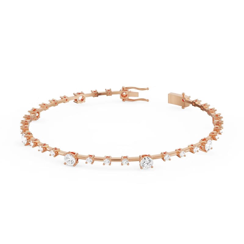 Spaced Tennis Lab Grown Diamond Bracelet