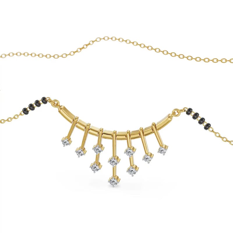 Sparkle Lab Grown Diamond Mangalsutra
