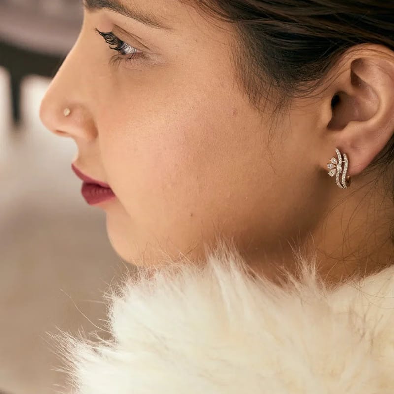 Sparkling Lab Grown Diamond Earrings