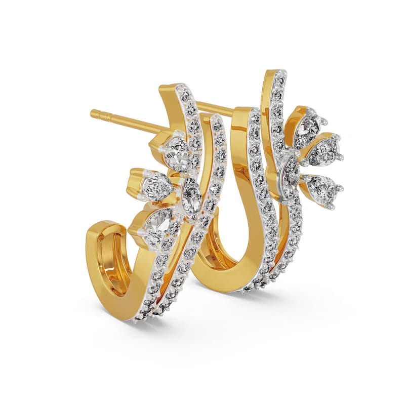 Sparkling Lab Grown Diamond Earrings