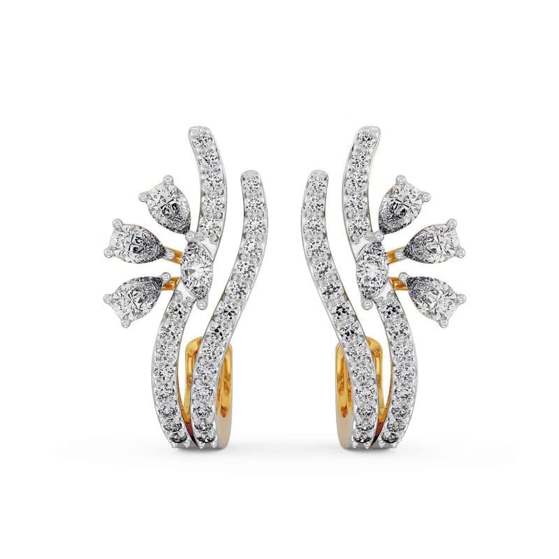 Sparkling Lab Grown Diamond Earrings 9KT