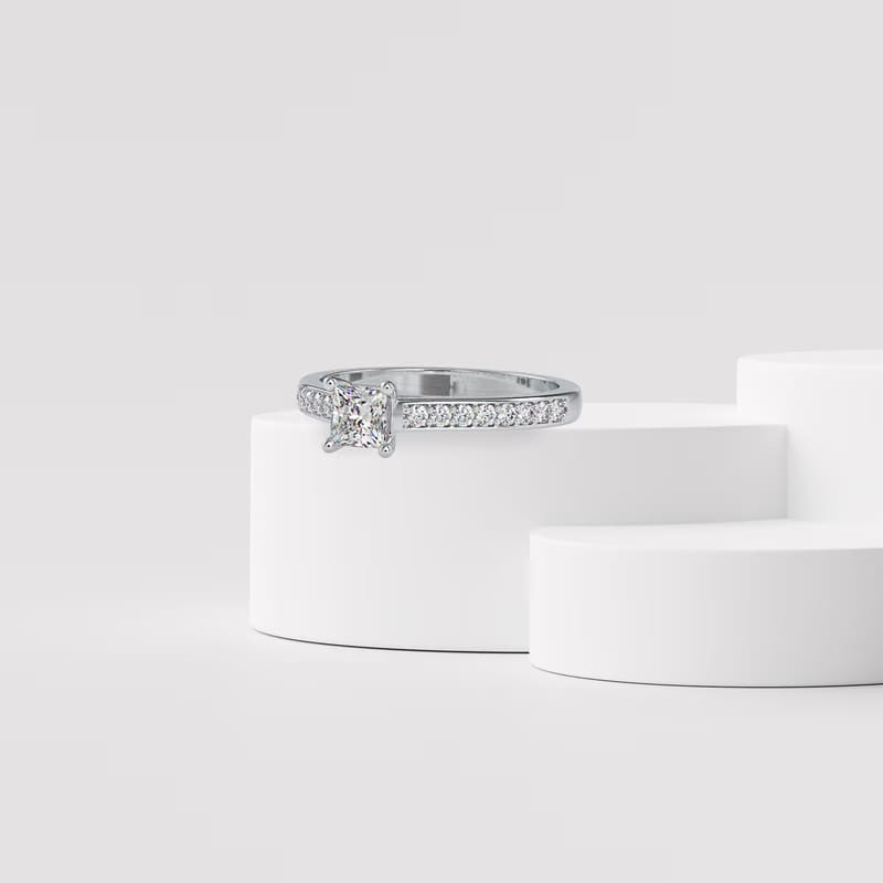 Sparkling Princess Cut Diamond Ring_in_stock