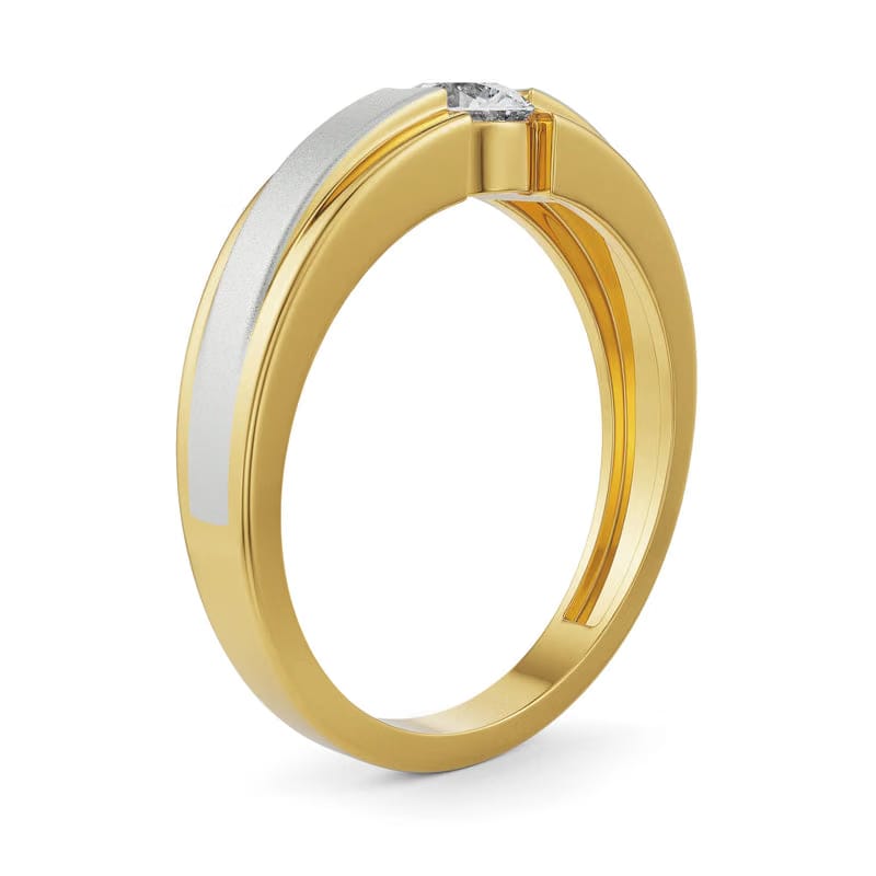 Sparkling Solitaire Band for Men
