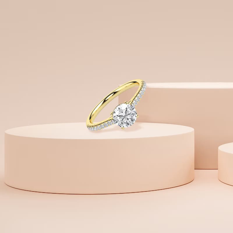Sparkling Solitaire Diamond Ring_in-stock