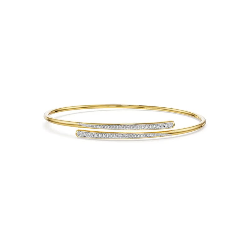 Sparkling Twist Lab Grown Diamond Bangle 9KT