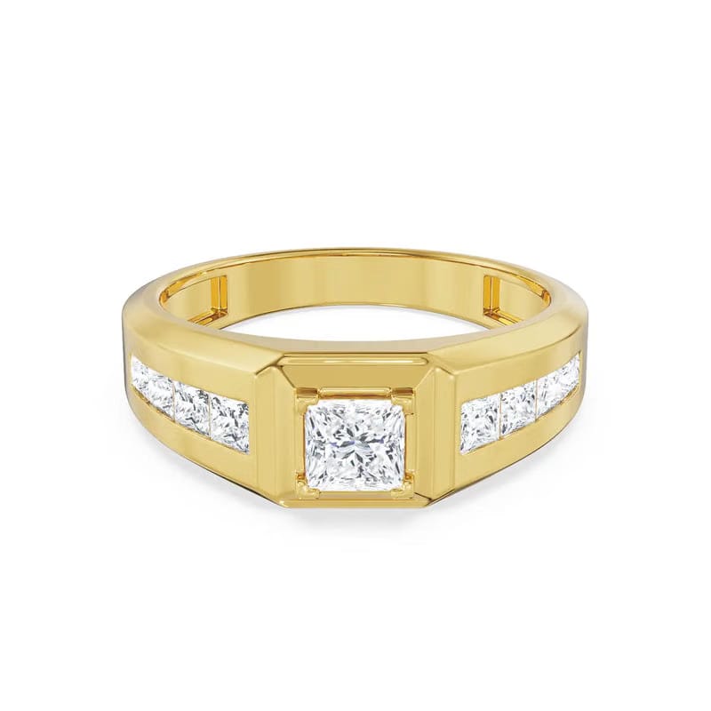 Square Cut Timeless Men's Ring_in_stock