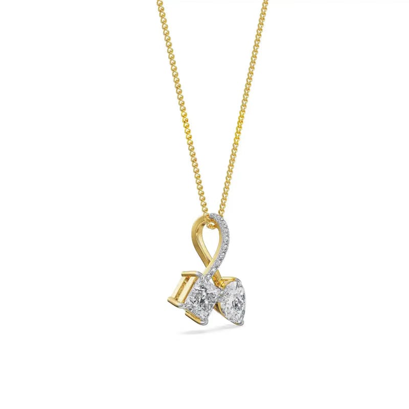 Square Pear Diamond Pendant_in_stock