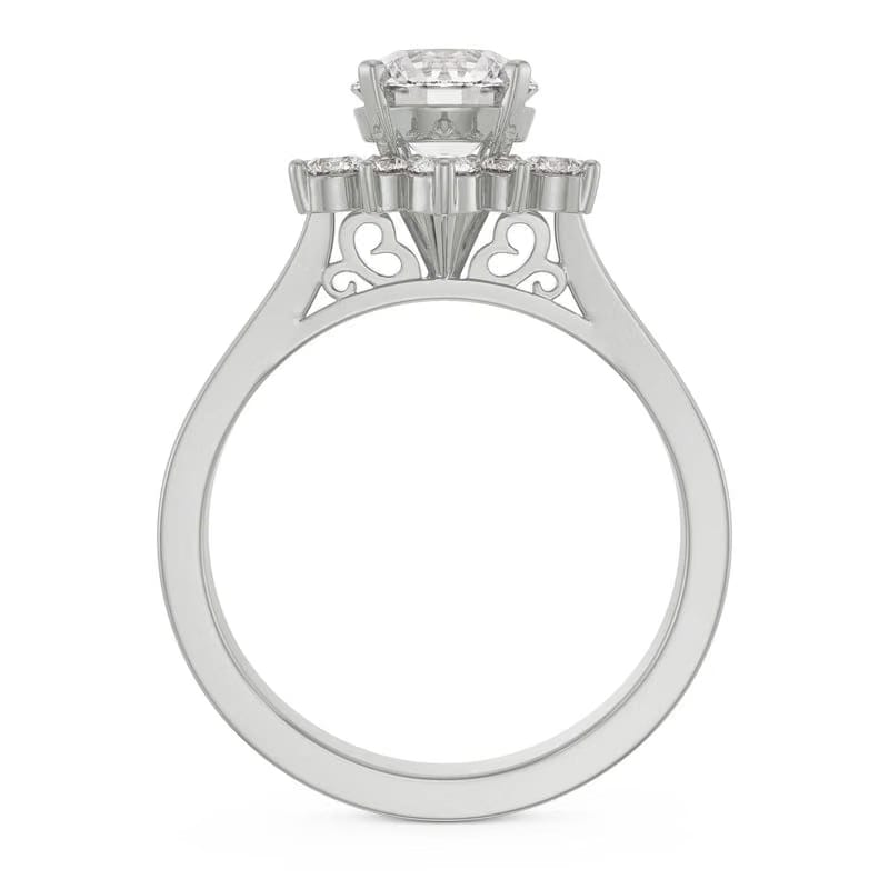 Star Halo Lab Diamond Engagement Ring_in-stock