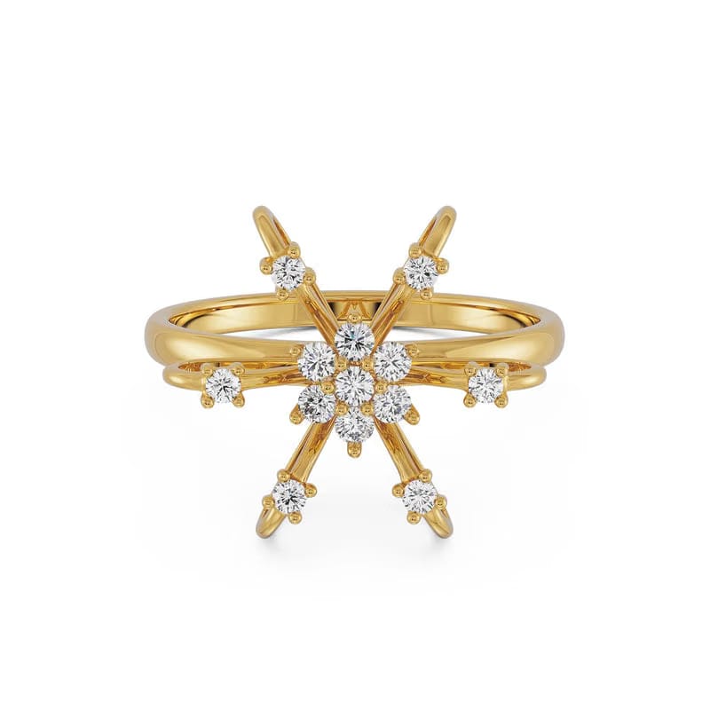 Star Lab Grown Diamond Ring 9KT