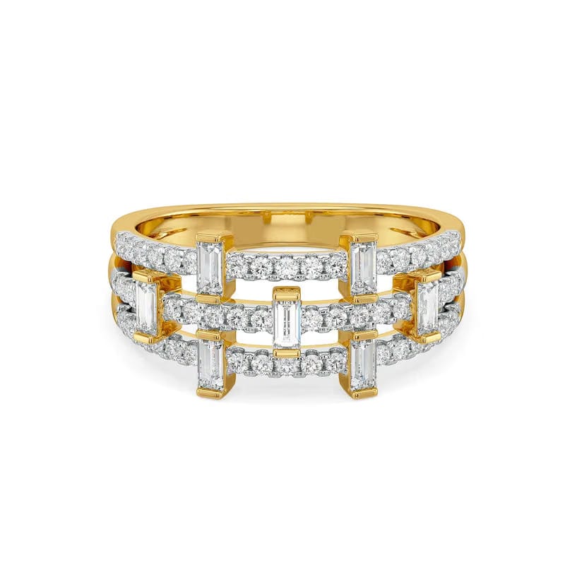 Starlit Baguette Lab Grown Diamond Ring