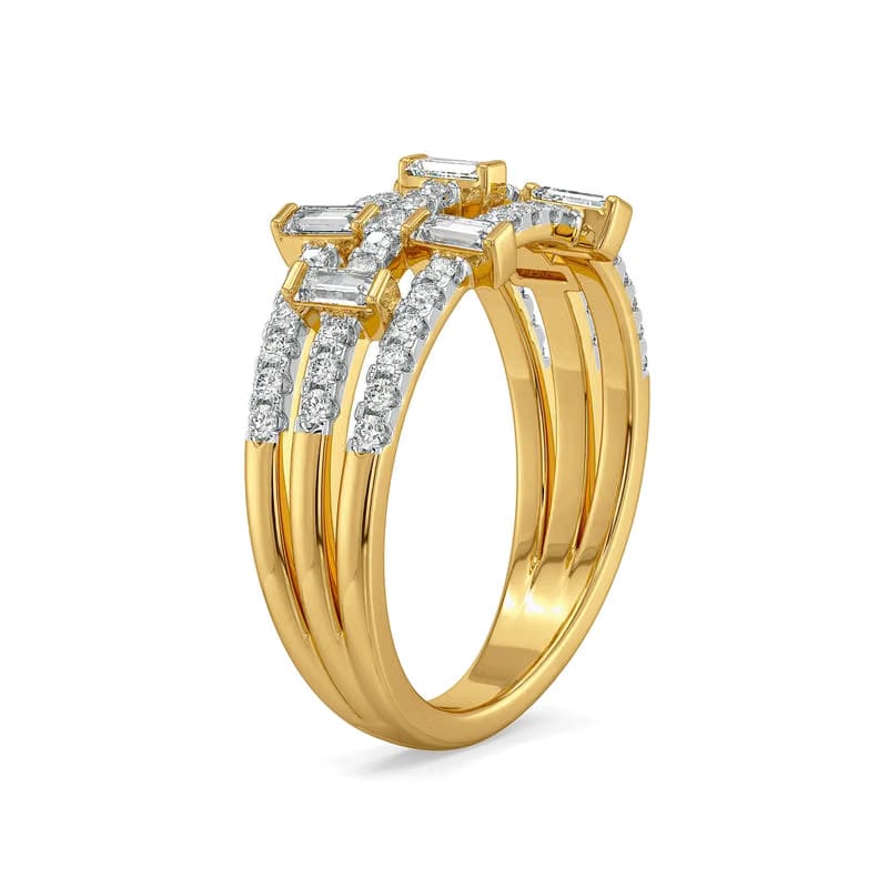Starlit Baguette Lab Grown Diamond Ring