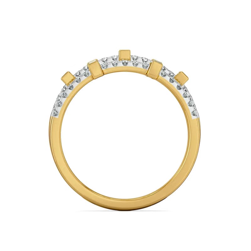 Starlit Baguette Lab Grown Diamond Ring 9KT