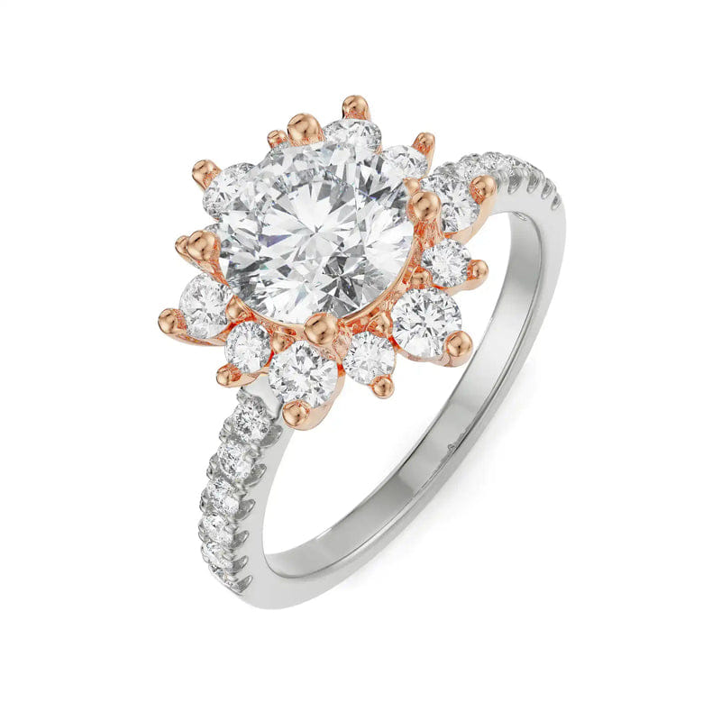 Starry Round Diamond Ring_in_stock