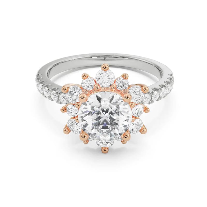 Starry Round Lab Grown Diamond Ring