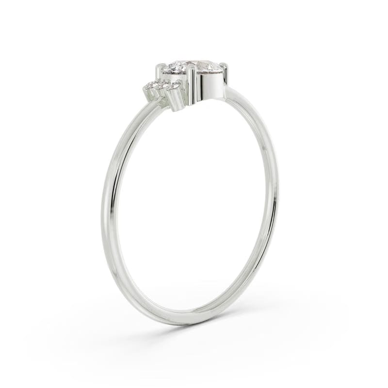 Stunning Pear Lab Grown Diamond Ring