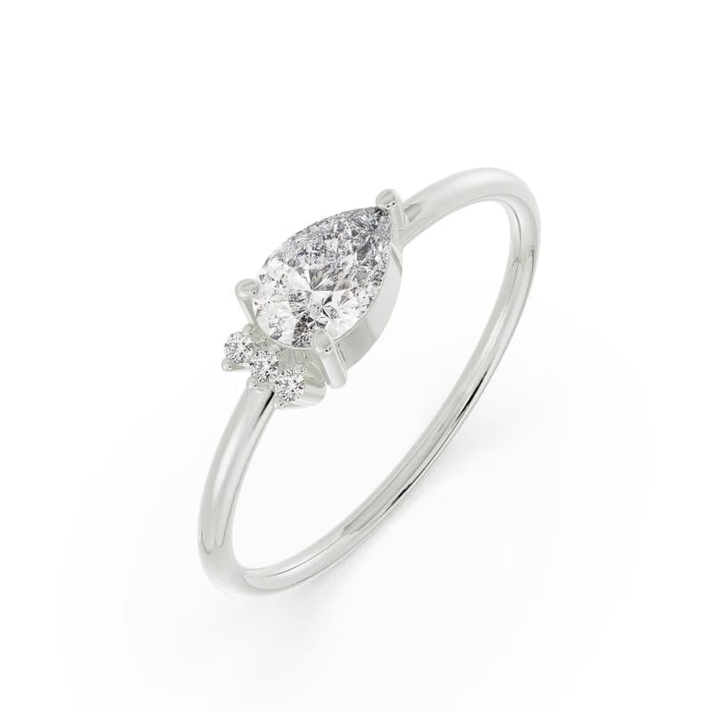 Stunning Pear Lab Grown Diamond Ring