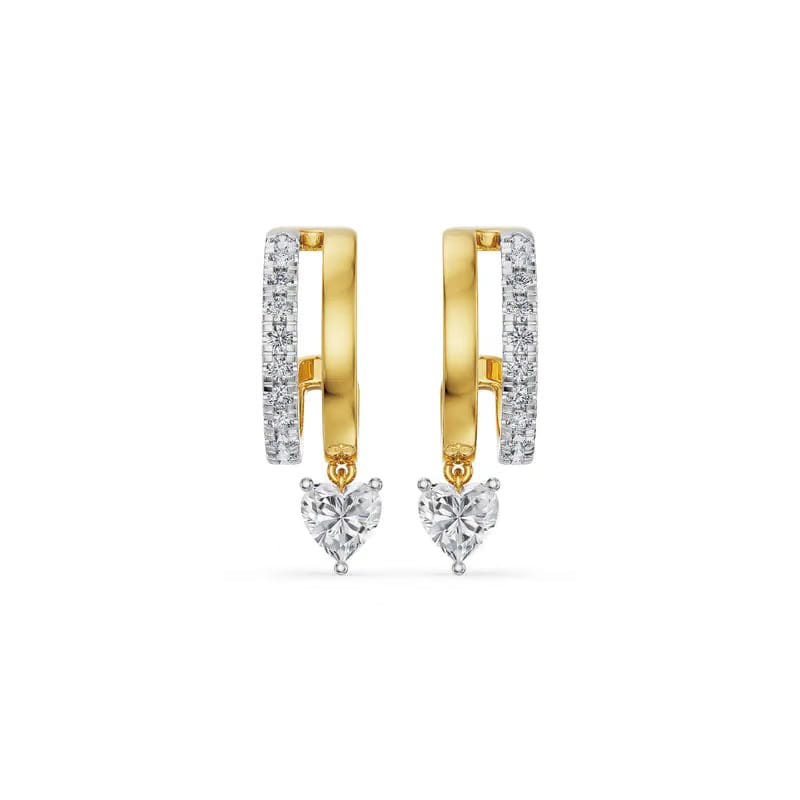 Subtle Sway Lab Grown Diamond Hoops