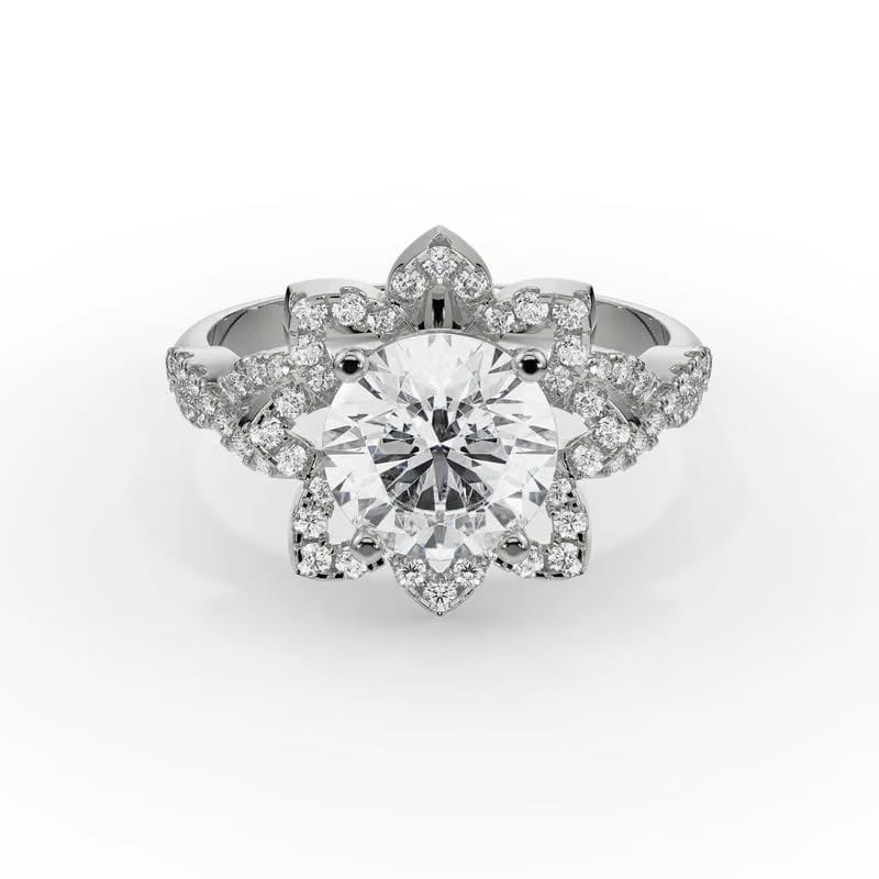 Sunflower Lab Grown Diamond Ring