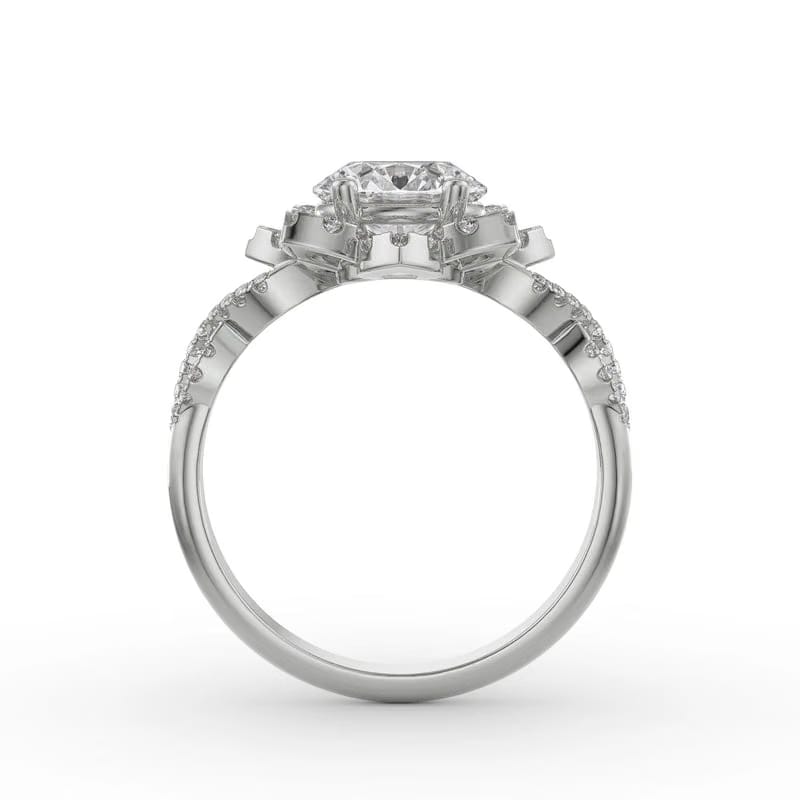 Sunflower Lab Grown Diamond Ring 9KT