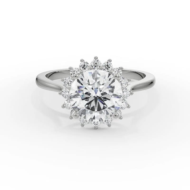 Sunkissed Halo Lab Grown Diamond Ring
