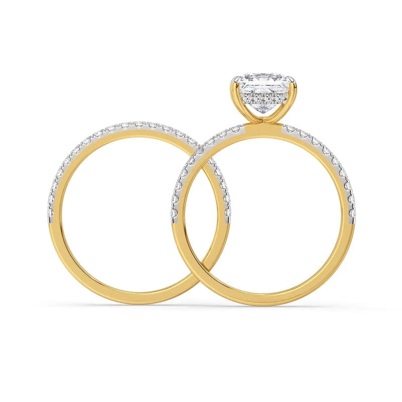 Suzaine Lab Grown Diamond Bridal Set 9KT