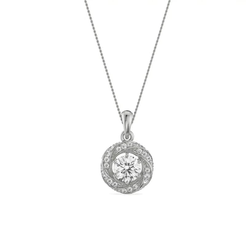 Swirl Lab Grown Diamond Pendant