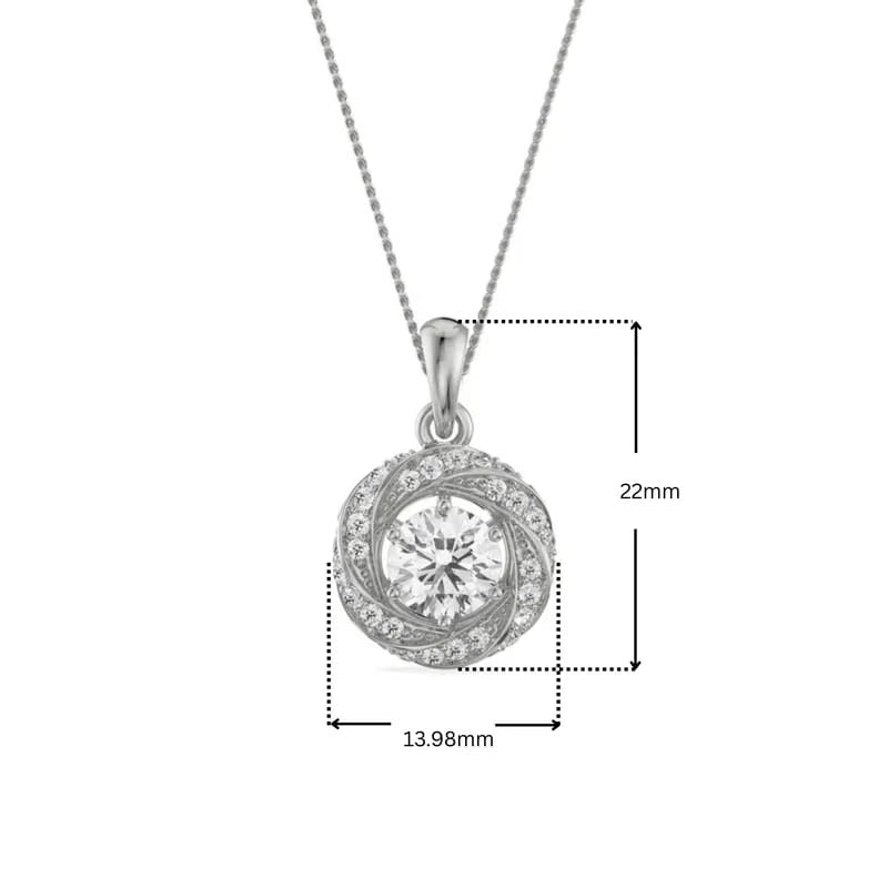Swirl Lab Grown Diamond Pendant