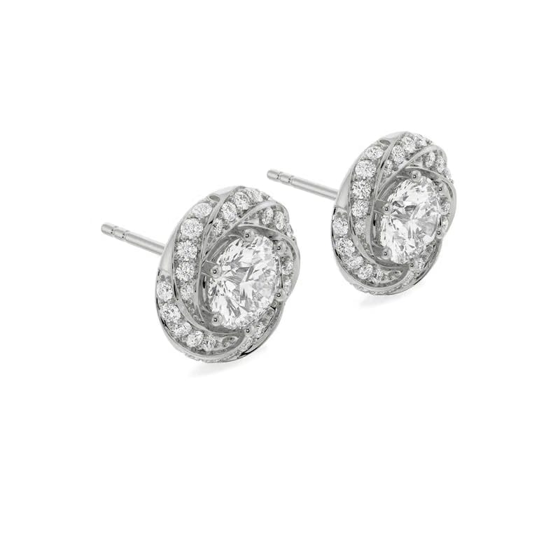 Swirl Lab Grown Diamond Pendant Set