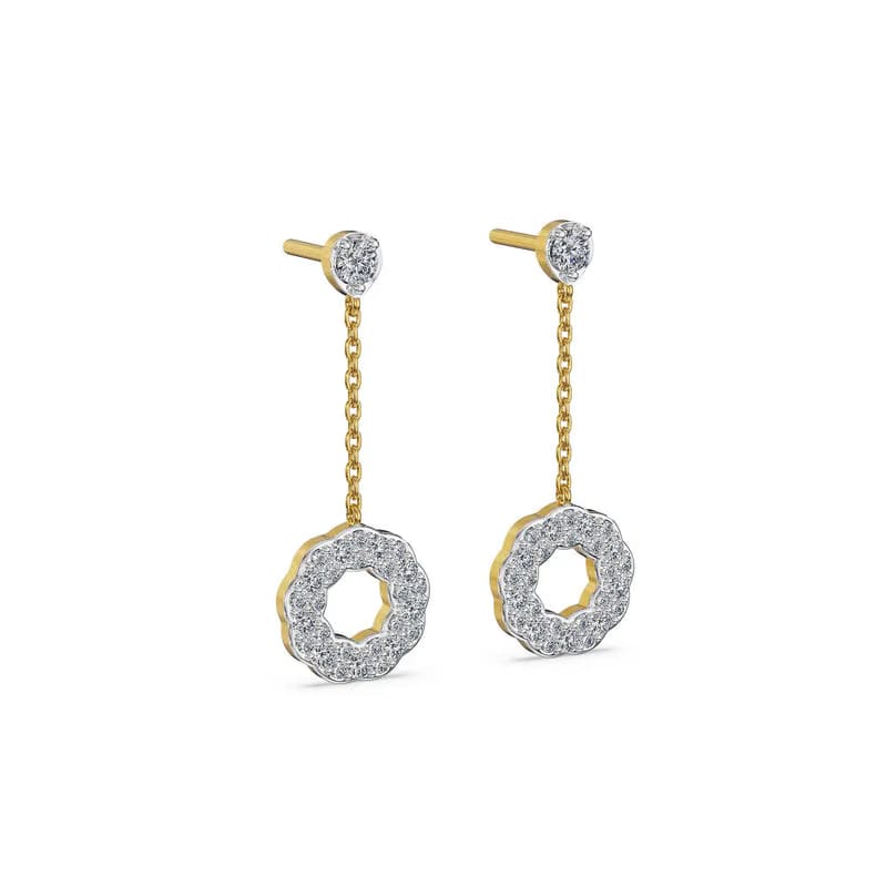 Symmetry Dual Aura Lab Grown Diamond Earrings