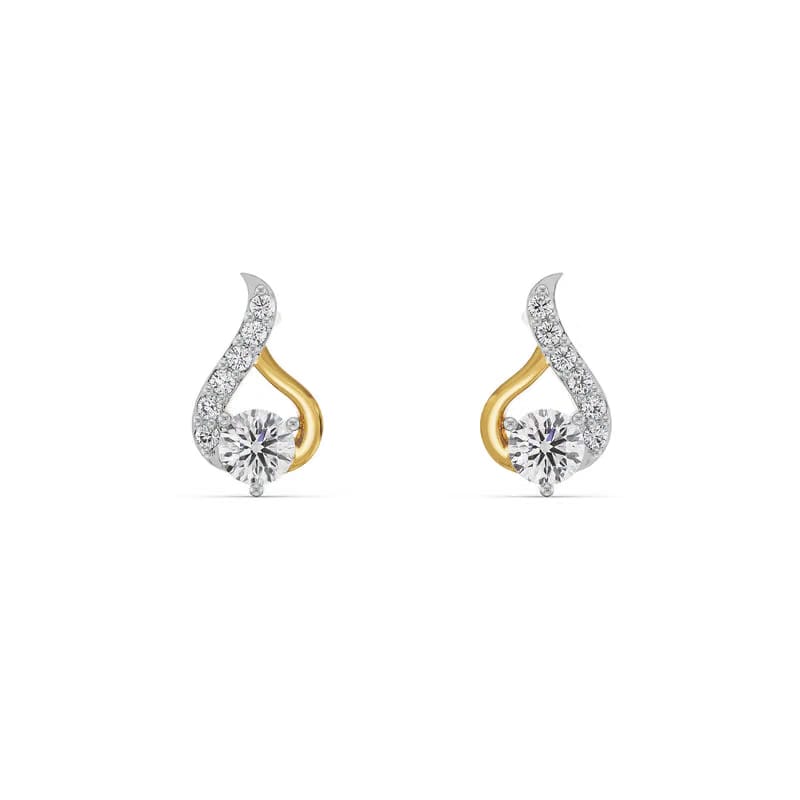 Symmetry Solitaire Lab Grown Diamond Earrings